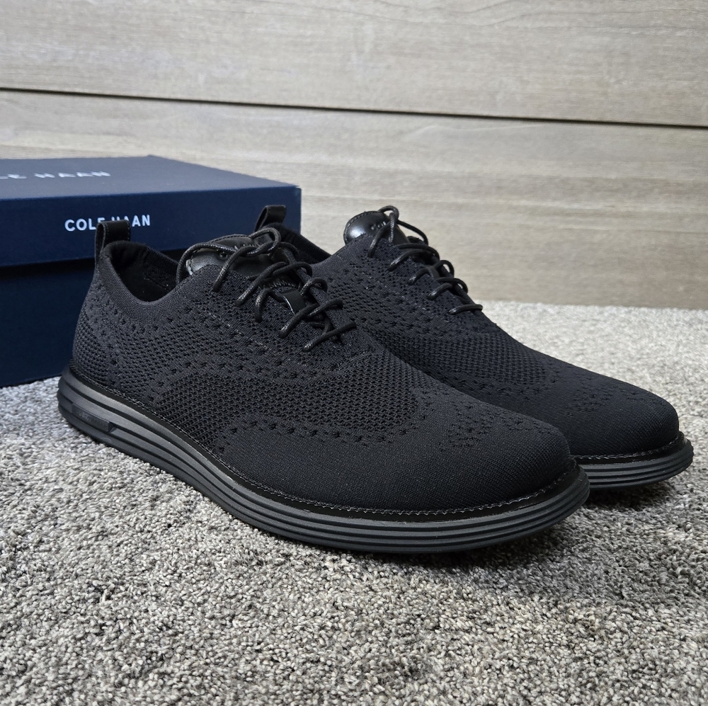 Cole Haan OriginalGrand Remastered Stitchlite Men's Black Oxford Shoes NEW